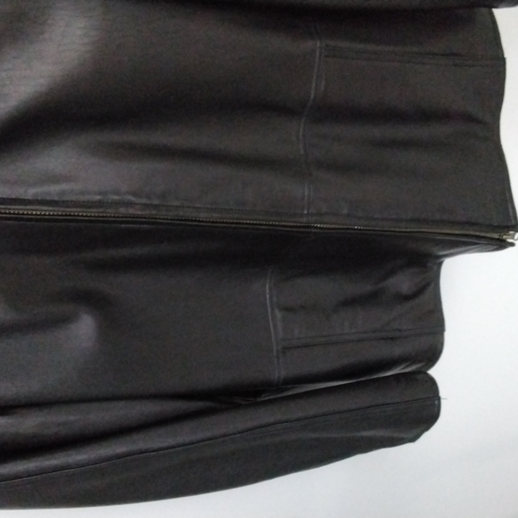 Men's MacMor lined leather coat, size large - Picture 3 of 9